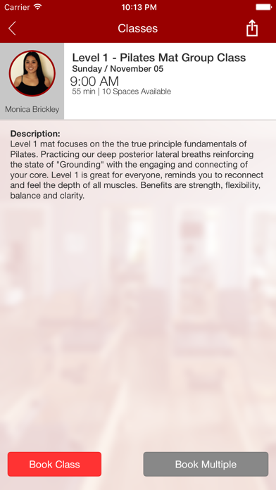 Pilates Body Art Fitness Screenshots