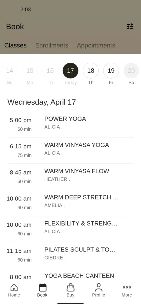 Samadhi Wellness Screenshots