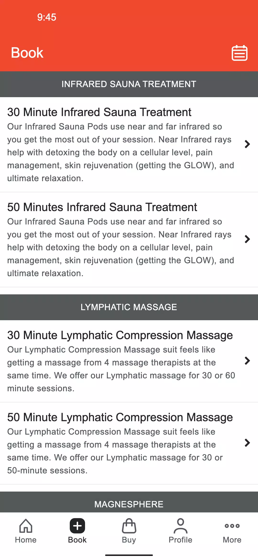 SaunaBar Screenshots