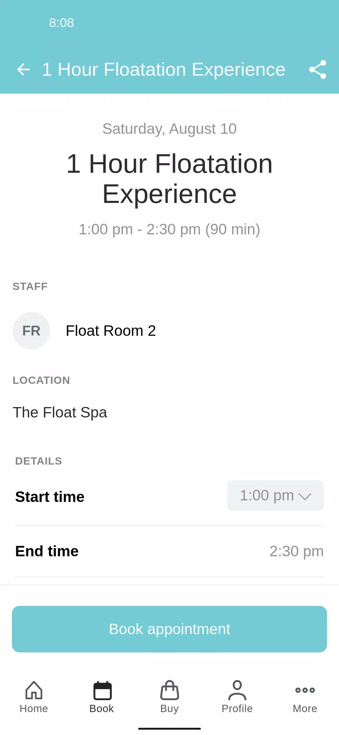 The Float Spa應用截圖