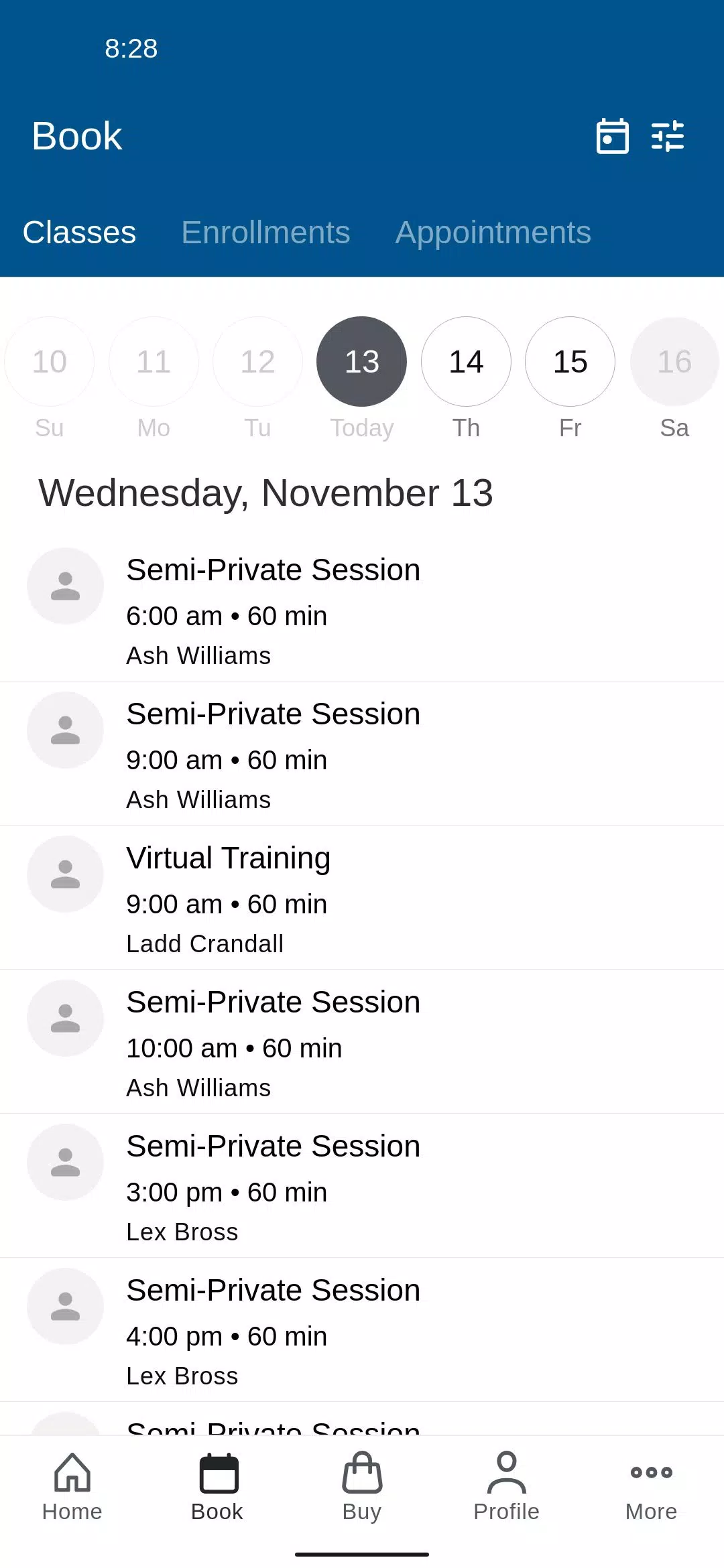 THP Scheduler Screenshots