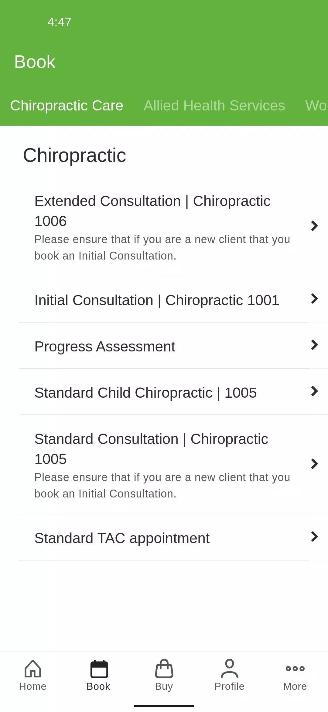 Vitality Health Screenshots
