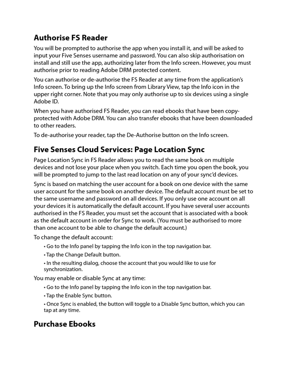 Five Senses Portal Reader iPad Screenshots