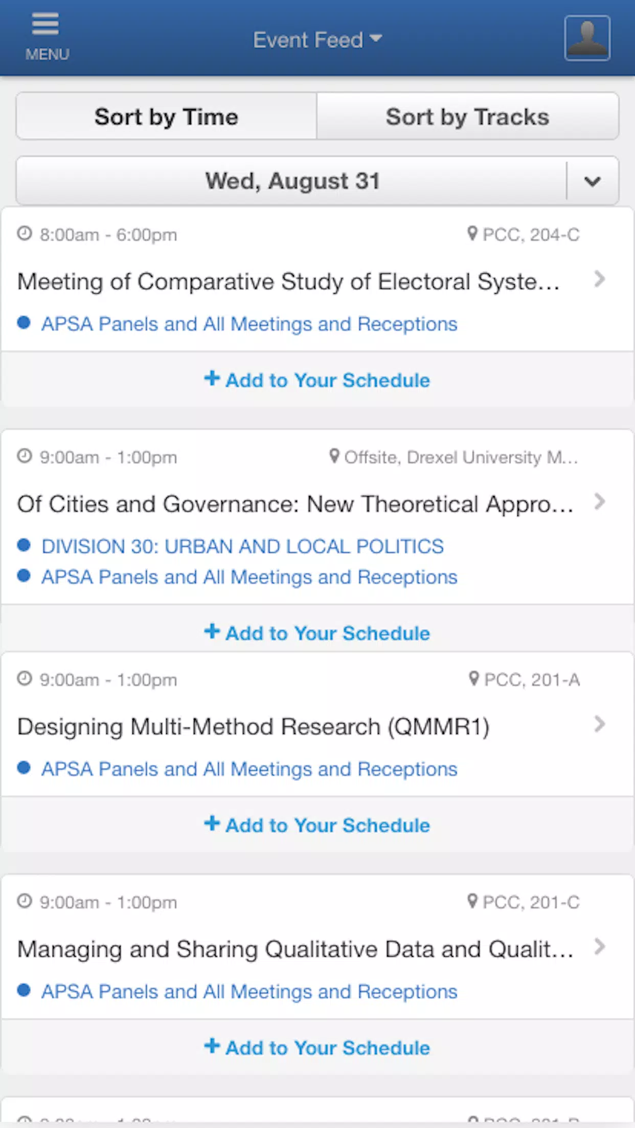 APSA2016 Screenshots