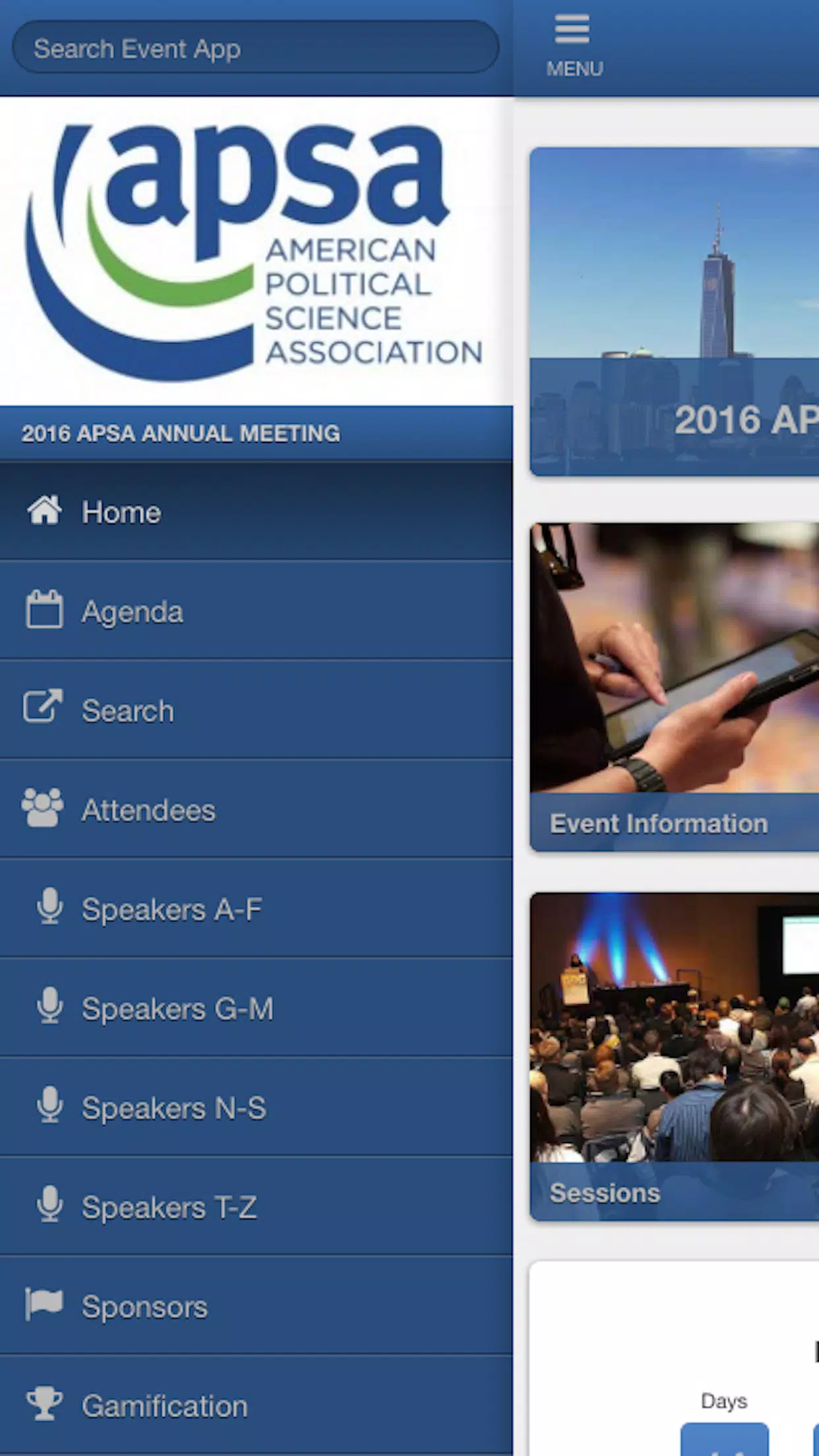 APSA2016 Screenshots