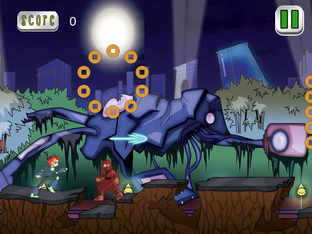 Cyber Ninja Run Free iPad Screenshots