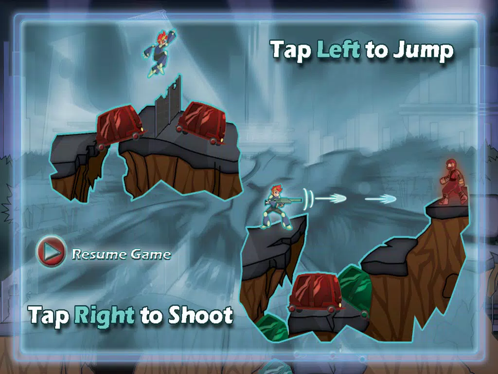 Cyber Ninja Run Free iPad Screenshots