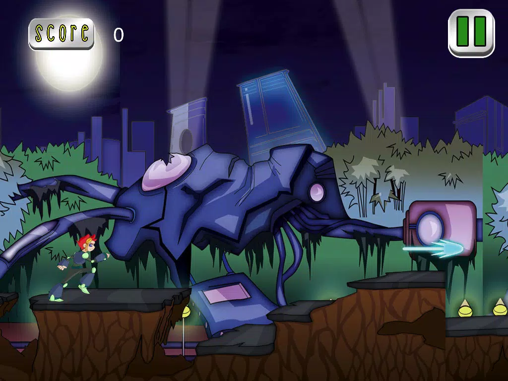 Cyber Ninja Run Free iPad Screenshots