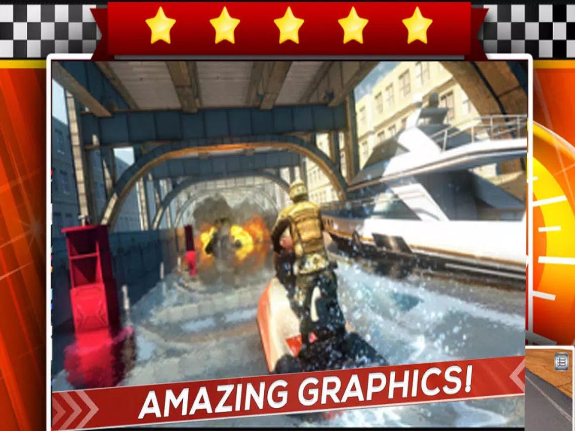 Crazy Jetski Shoot and Racing iPad Screenshots