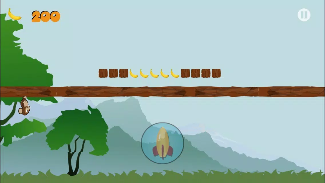 Flash Monkey: Free Monkey running game + collecting bananas Screenshots