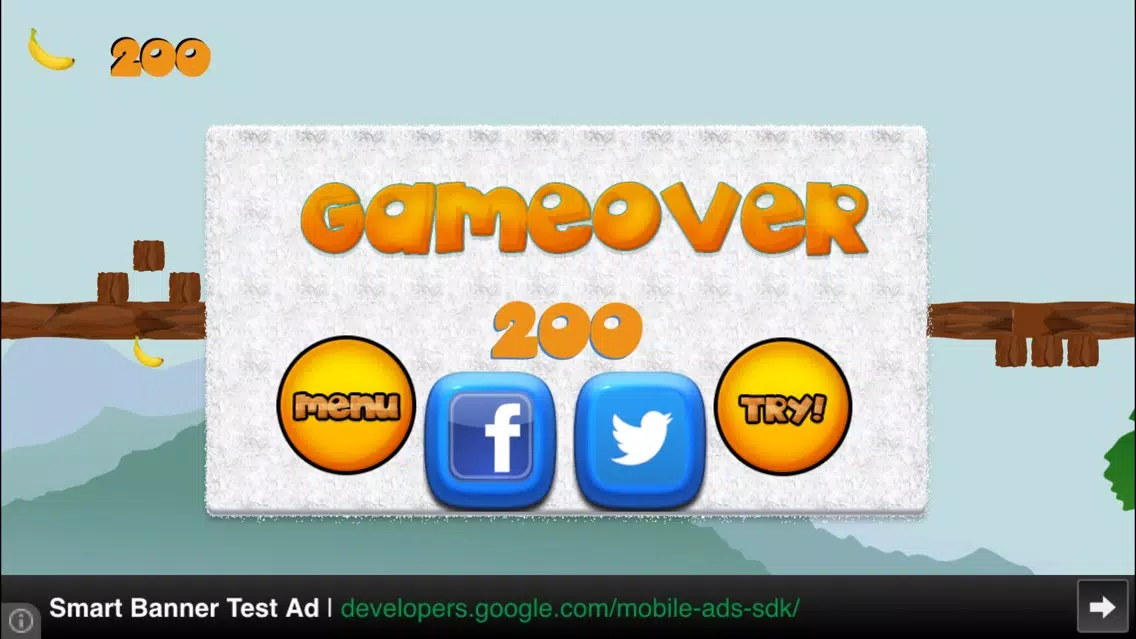 Flash Monkey: Free Monkey running game + collecting bananas Screenshots