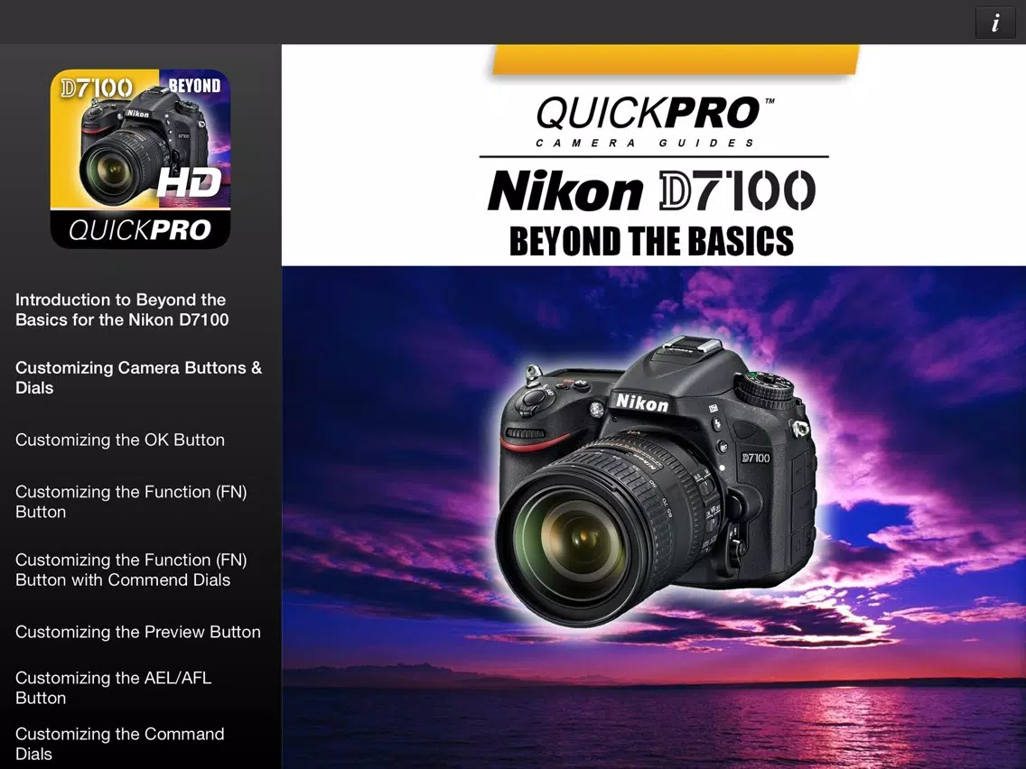 Nikon D7100 Beyond the Basics by QuickPro HD iPad Screenshots