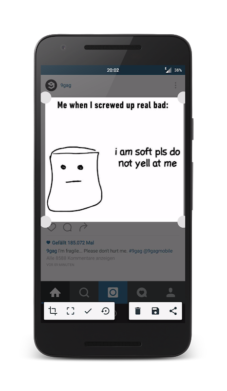 Screenshot Crop & Share Screenshots