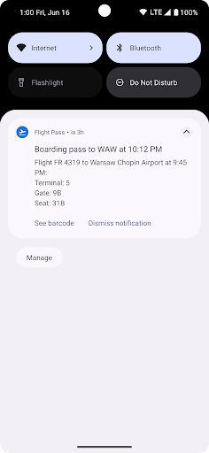 Flight Boarding Pass Wallet Screenshots