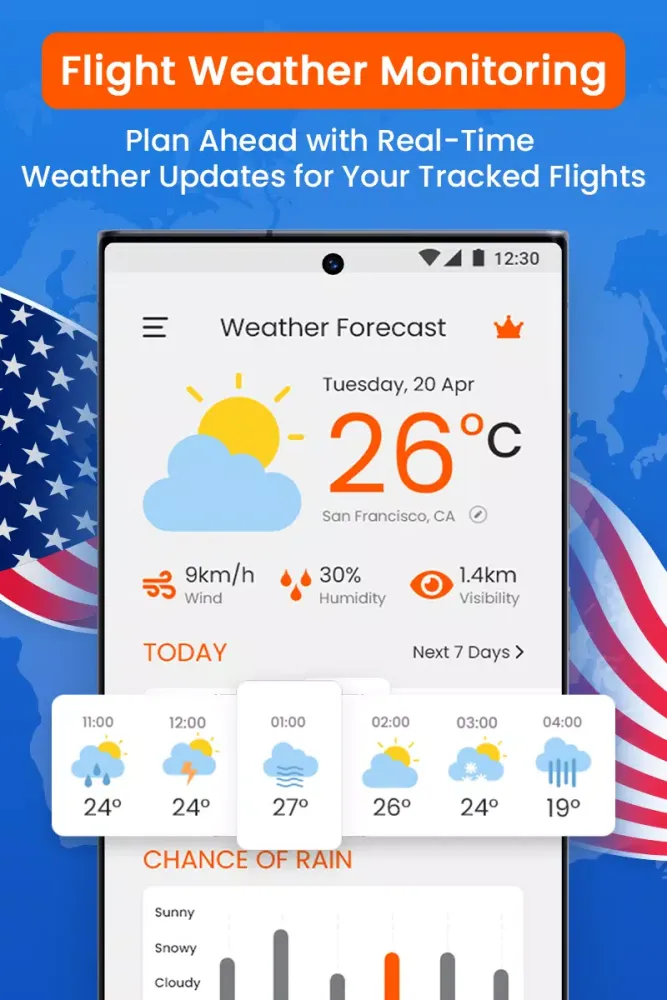 USA Flight Tracker: Monitoring Screenshots