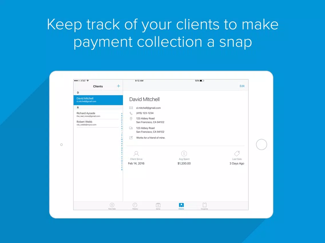 Screenshot di Flint - Accept Cards Invoices iPad