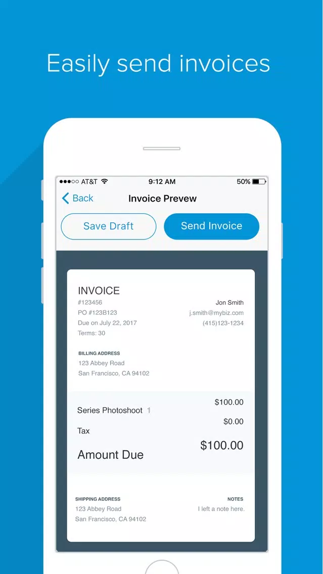 Screenshot di Flint - Accept Cards Invoices