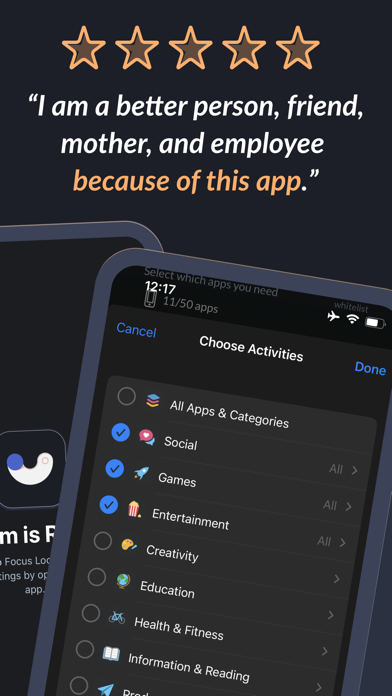 Focus Lock: Block Apps & Focus Screenshots