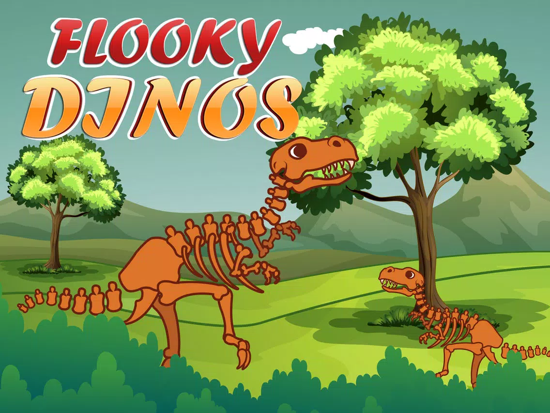 Flooky Dinos - A skeleton expedition in the wildfire jungle iPad 應用截圖