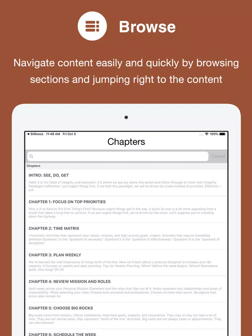 Habit 3 (with Video) iPad Screenshots
