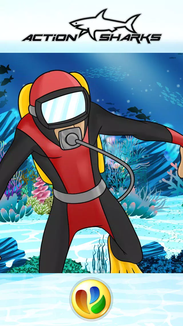 Tangkapan layar Action Sharks – Dive or Die
