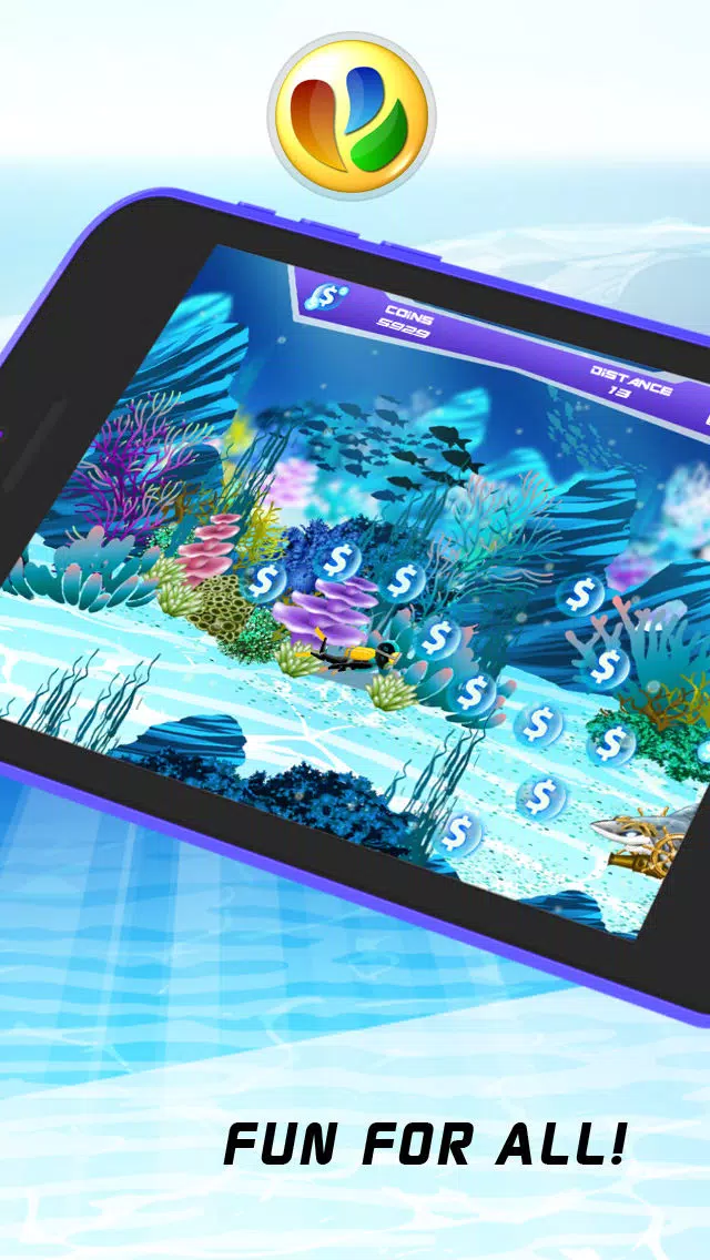 Tangkapan layar Action Sharks – Dive or Die