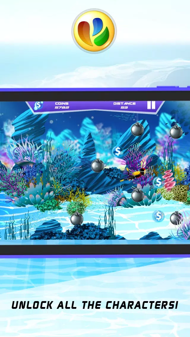 Tangkapan layar Action Sharks – Dive or Die
