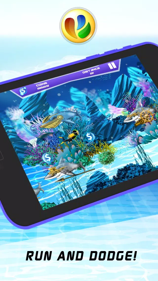 Tangkapan layar Action Sharks – Dive or Die