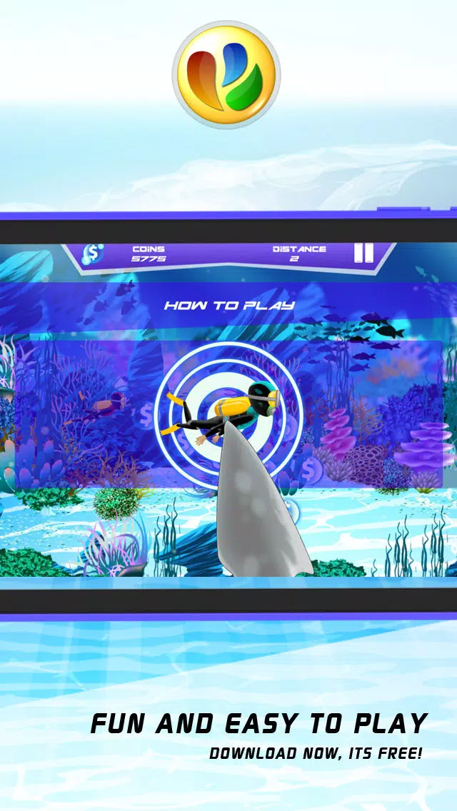 Tangkapan layar Action Sharks – Dive or Die