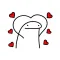 Flork Love Stickers- WASticker