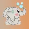 Cute Elephant Stickers - Kiana