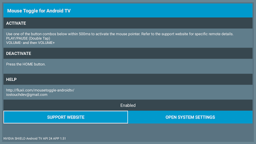 Mouse Toggle for Android TV Screenshots