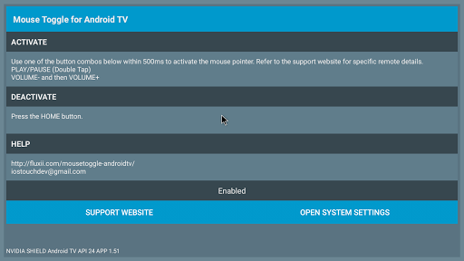 Mouse Toggle for Android TV Screenshots