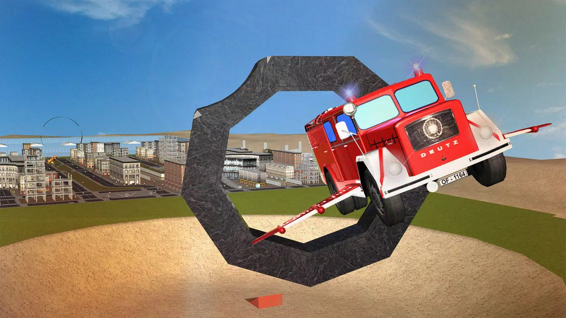 Flying Firefighter Truck simulator 2016 Real City Hero Screenshots