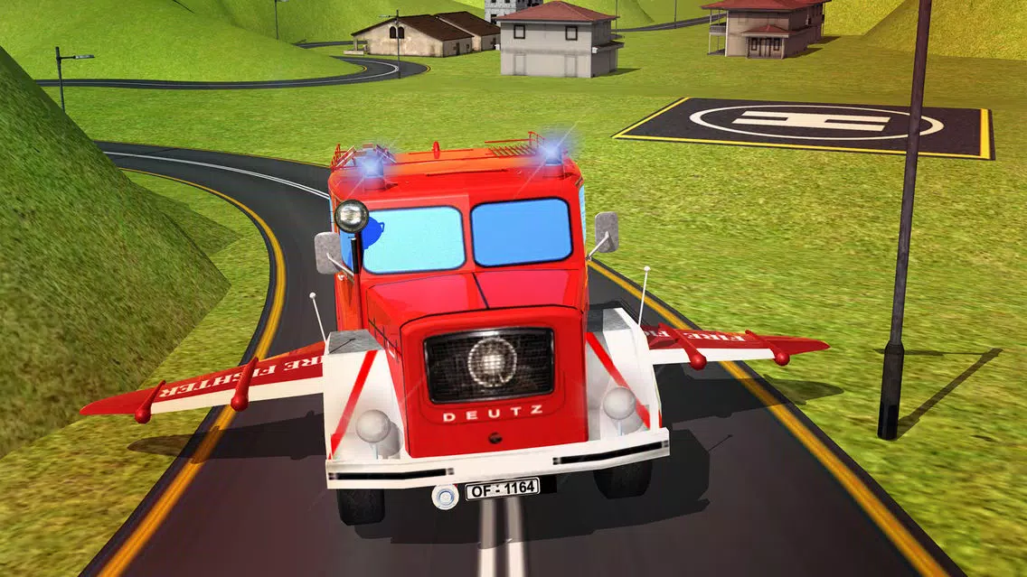Flying Firefighter Truck simulator 2016 Real City Hero Screenshots