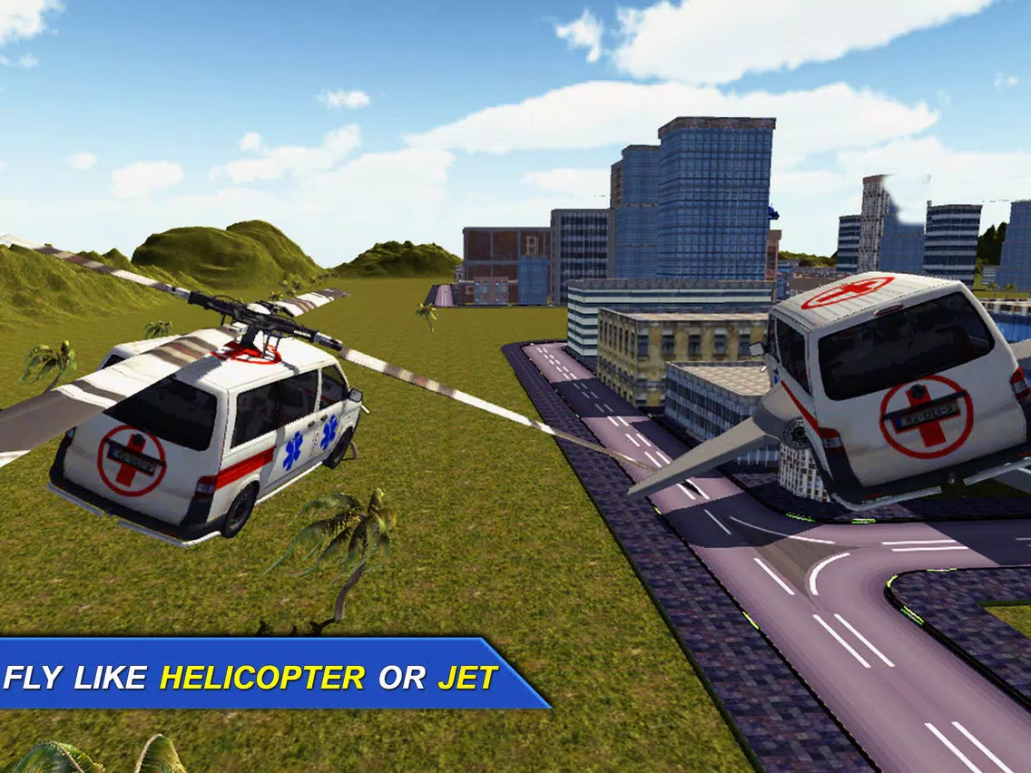 Zrzuty ekranu Flying Ambulance Flight Pilot Simulator 3D iPad 