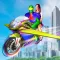 Flying Bike Spider Hero Game