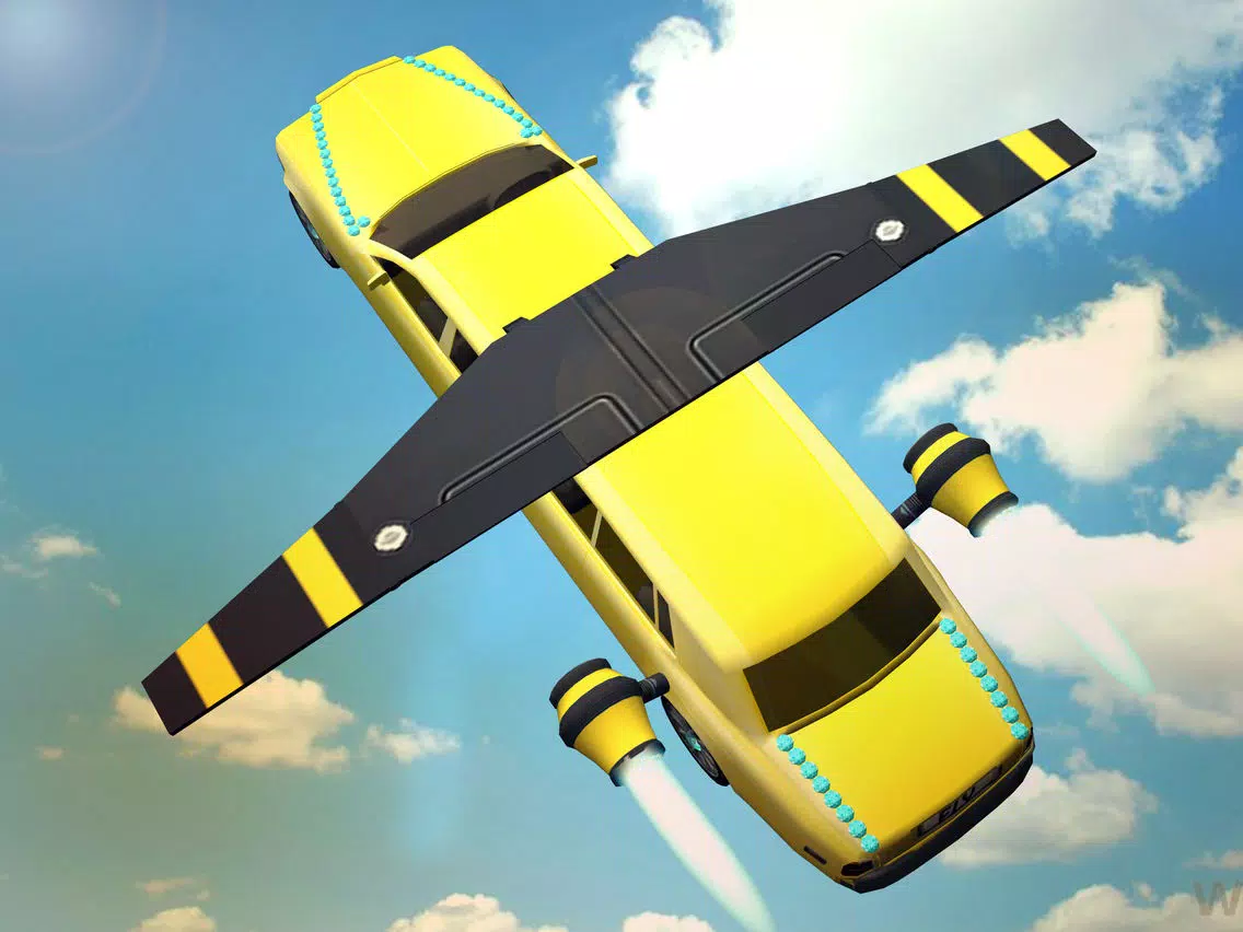 Capturas de tela do Flying Limo Car Driving 3D Simulator iPad 
