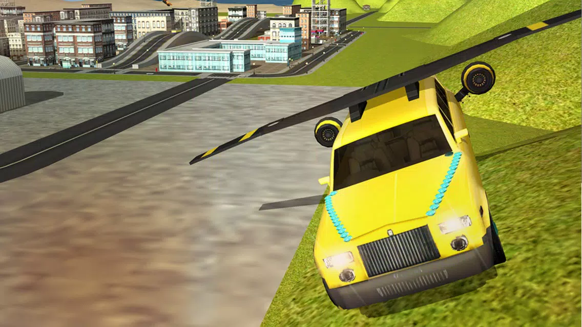 Capturas de tela do Flying Limo Car Driving 3D Simulator
