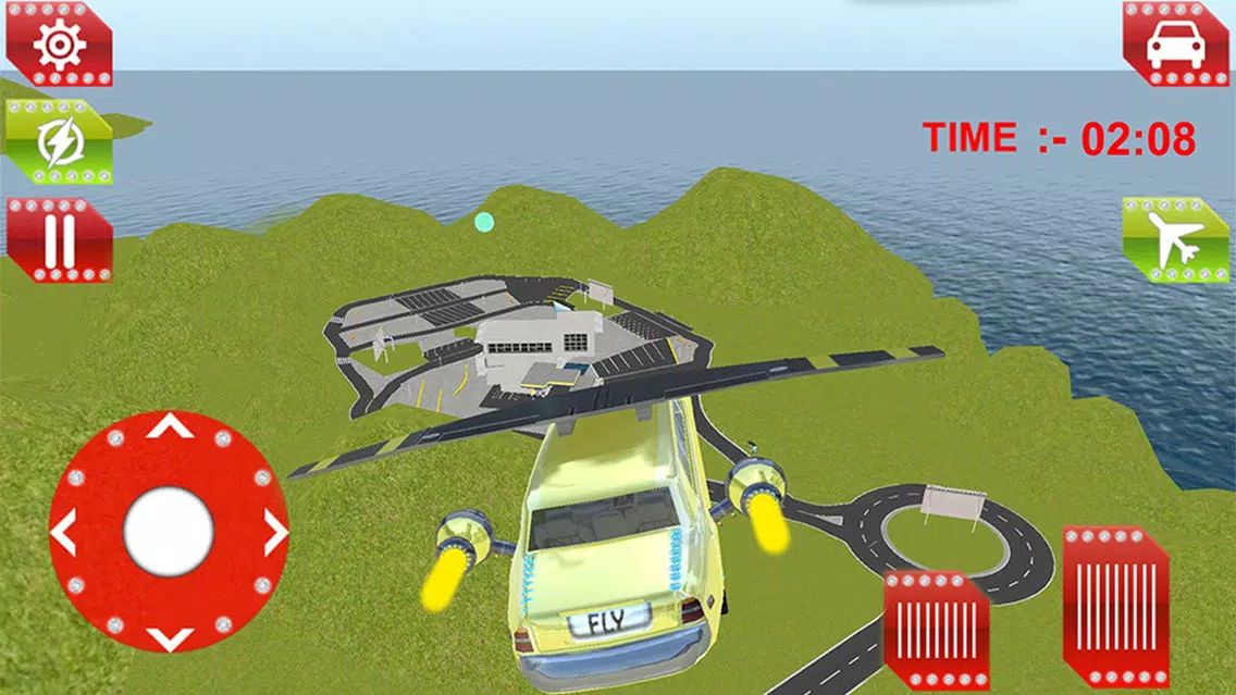 Capturas de tela do Flying Limo Car Driving 3D Simulator