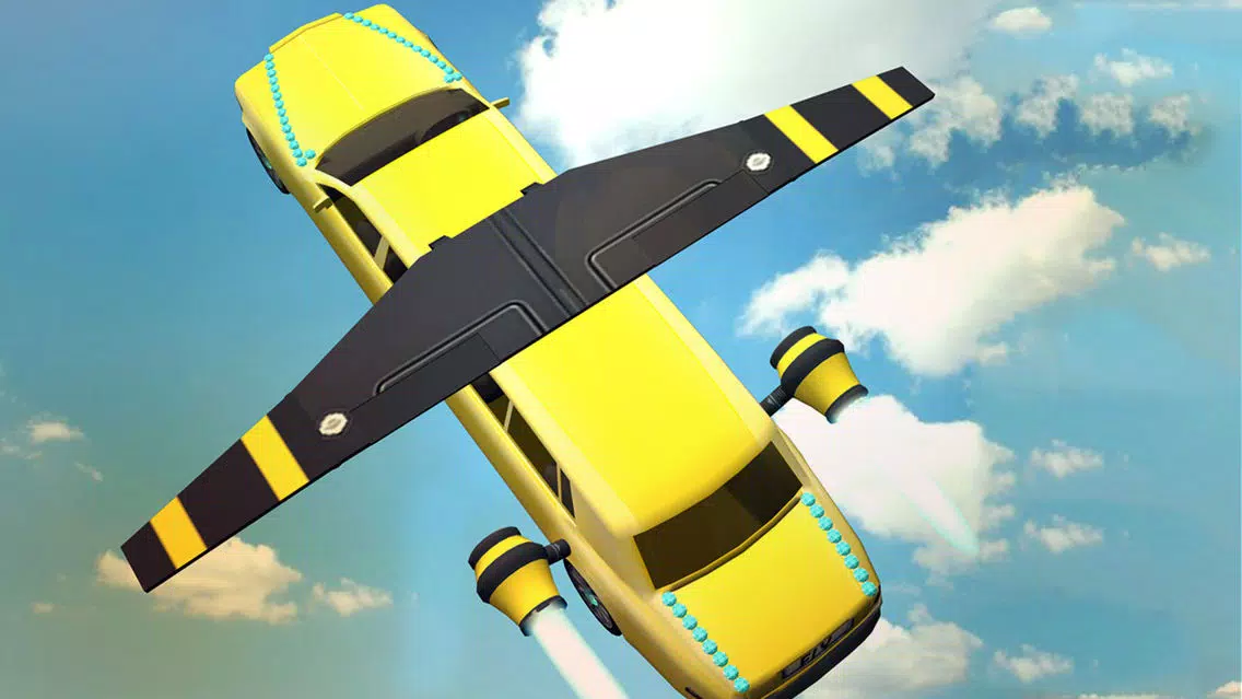 Capturas de tela do Flying Limo Car Driving 3D Simulator