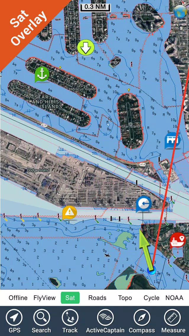 Boating US West & Alaska GPS chart navigator Screenshots