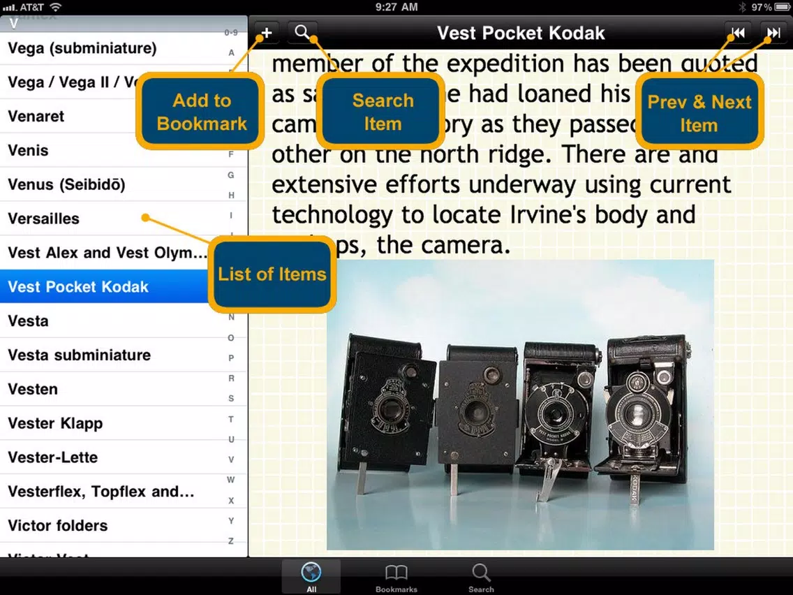 The Complete Camera Bible iPad Screenshots