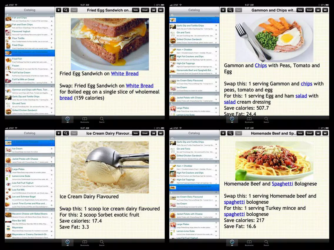 170 Food Swap Ideas iPad Screenshots