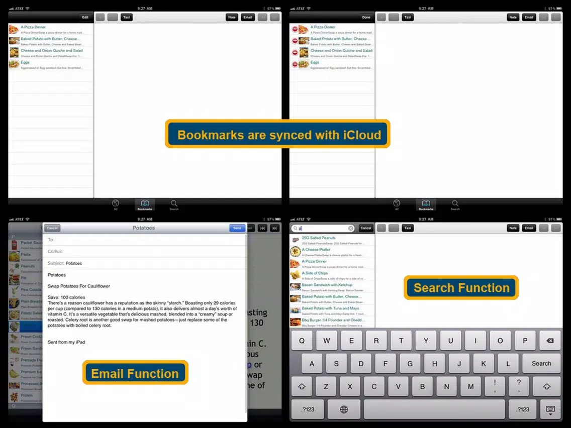 170 Food Swap Ideas iPad Screenshots
