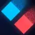 Duo Square - red and blue
