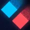Duo Square - red and blue