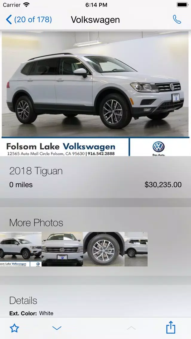 Folsom Lake Volkswagen Screenshots