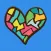 Hearts stickers and emoji Love