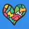 Hearts stickers and emoji Love